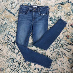 Ann Taylor LOFT Skinny Blue Jeans Mid Rise 6/28